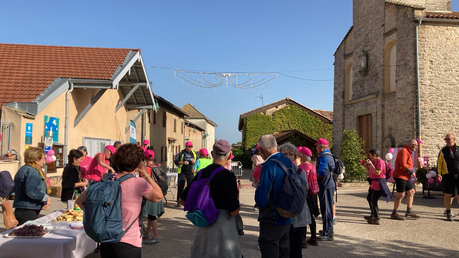 Marche solidaire de Garnerans dans le cadre d'Octobre Rose