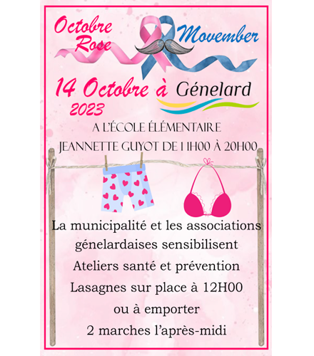 Affiche Movember Octobre Rose