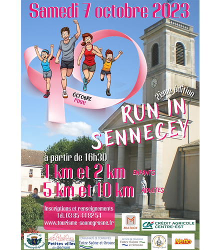 Affiche Run'In Sennecey Octobre Rose