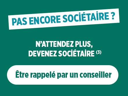 Pas encore sociétaire ? Être rappelé par un conseiller